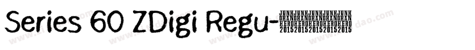 Series 60 ZDigi Regu字体转换
